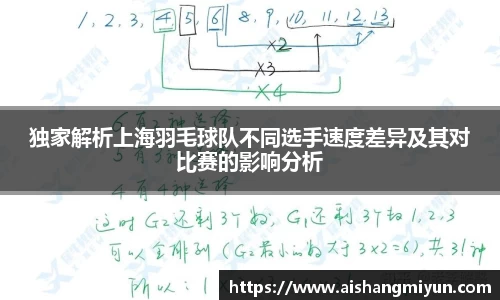 独家解析上海羽毛球队不同选手速度差异及其对比赛的影响分析